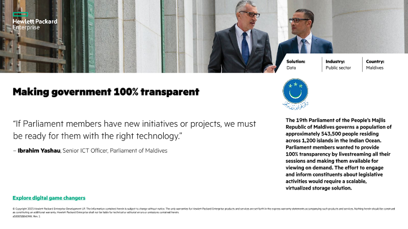 Making government 100% transparent – Parliament of Maldives thumbnail