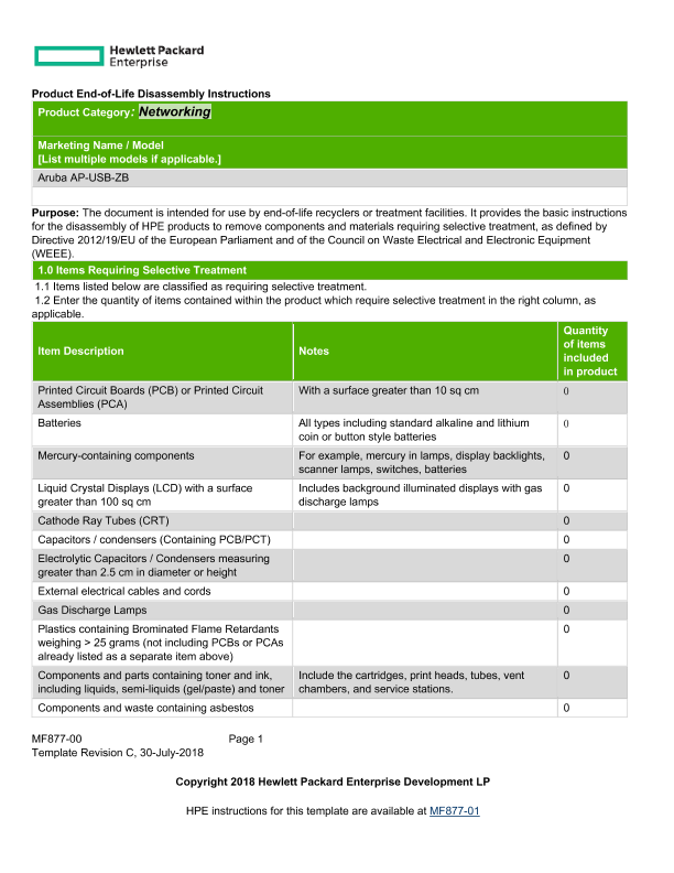 HPE Aruba Networking AP-USB-ZB thumbnail