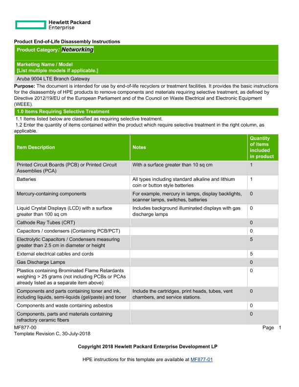 HPE Aruba Networking 9004-LTE Controller thumbnail