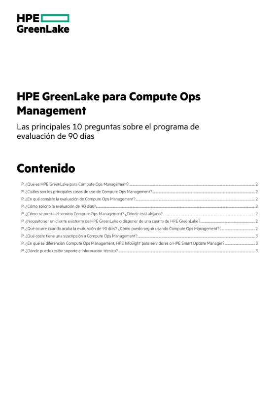 HPE GreenLake para Compute Ops Management thumbnail