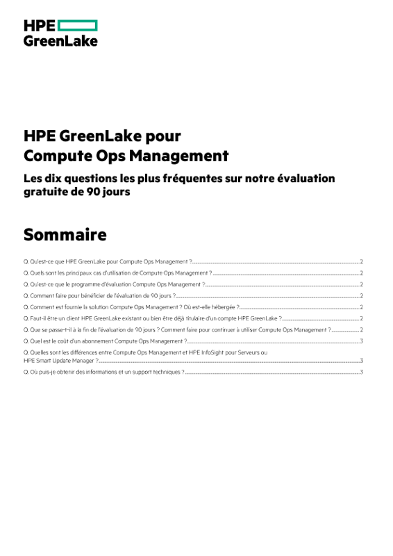 HPE GreenLake pour Compute Ops Management thumbnail