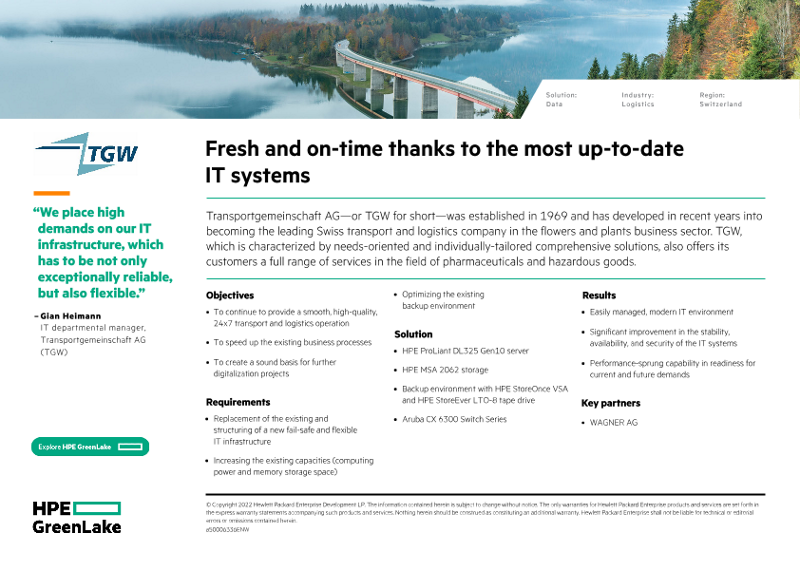 Fresh and on-time thanks to the most up-to-date IT systems – Transportgemeinschaft AG success summary thumbnail
