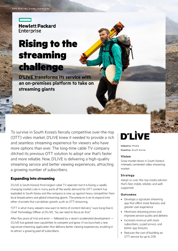 Rising to the streaming challenge – D’LIVE case study thumbnail