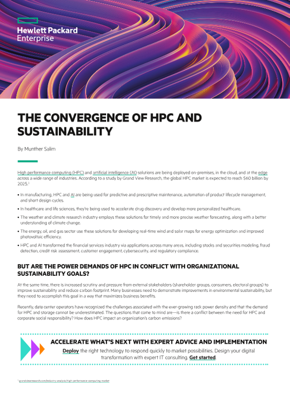The convergence of HPC and sustainability thumbnail