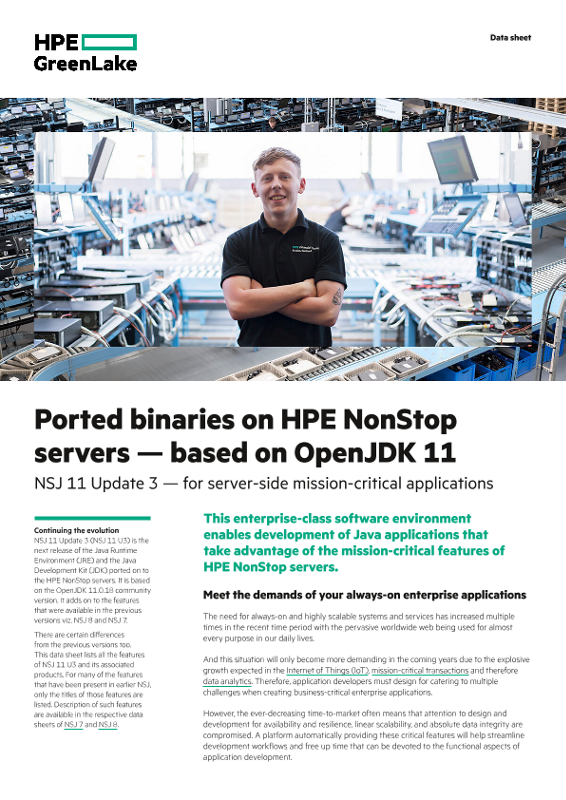Ported binaries on HPE NonStop servers – based on OpenJDK 11 thumbnail
