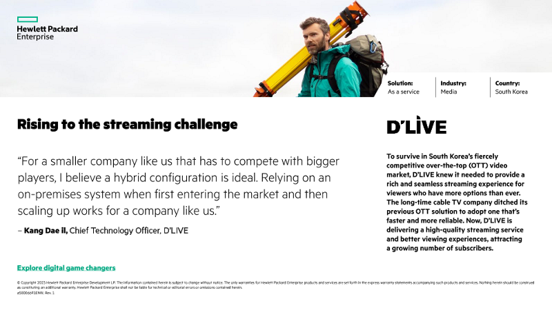 Rising to the streaming challenge – D’LIVE companion slide thumbnail