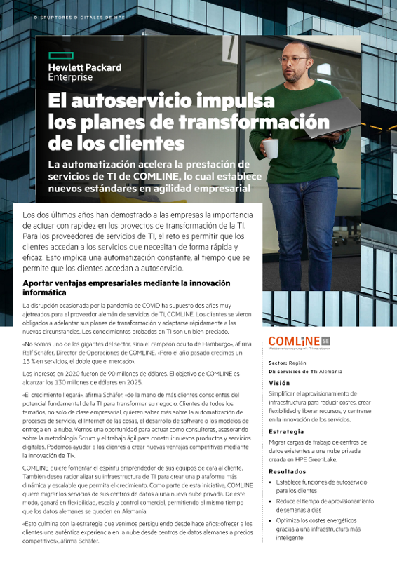 El autoservicio impulsa los planes de transformación de los clientes — Caso práctico COMLINE thumbnail