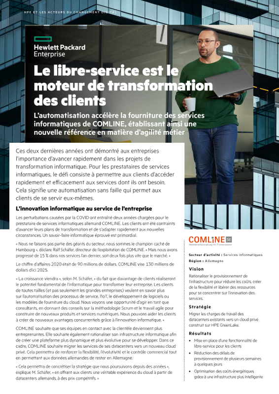 Le libre-service est le moteur de transformation des clients - Étude de cas COMLINE thumbnail