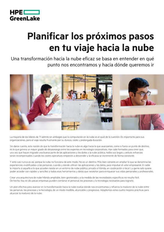Planificar los próximos pasos en tu viaje hacia la nube thumbnail