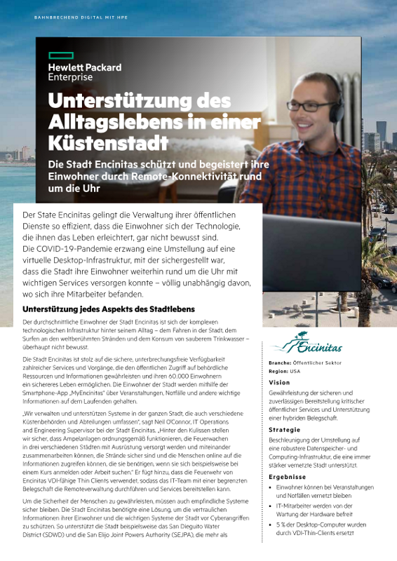 Unterstützung des Alltagslebens in einer Küstenstadt – Stadt Encinitas thumbnail