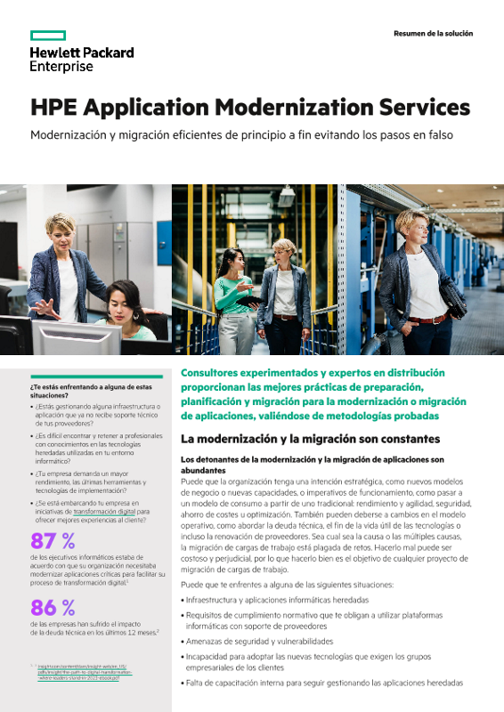 HPE Application Modernization Services thumbnail
