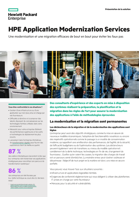 HPE Application Modernization Services thumbnail