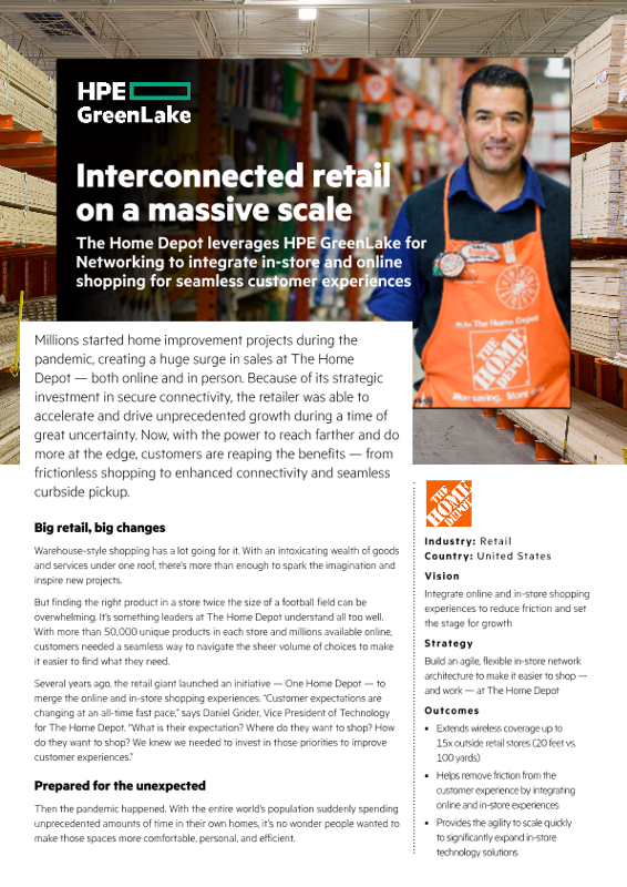 Interconnected retail on a massive scale – The Home Depot