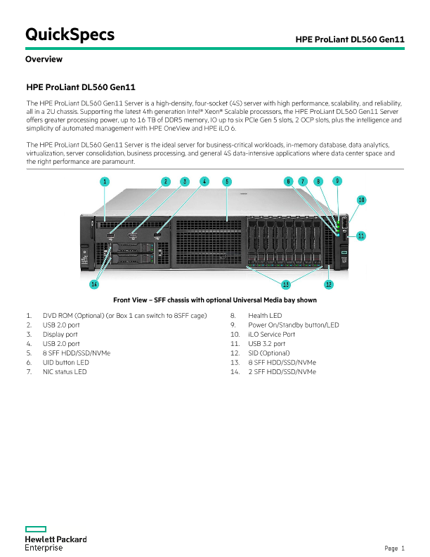 HPE ProLiant DL560 Gen11 thumbnail