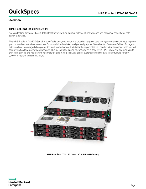 HPE ProLiant DX4120 Gen11 thumbnail