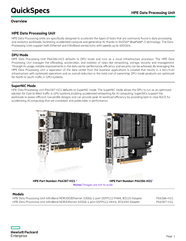 HPE Data Processing Unit thumbnail