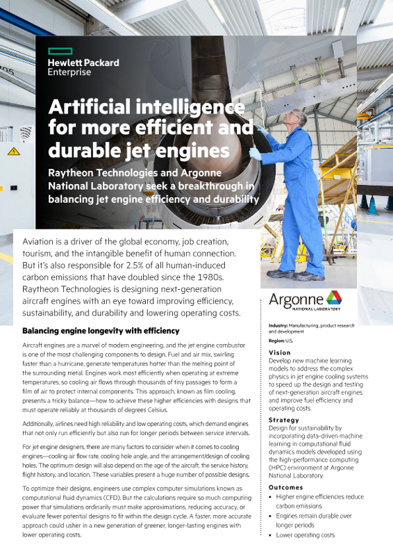 Artificial intelligence for more efficient and durable jet engines – Argonne National Laboratory thumbnail