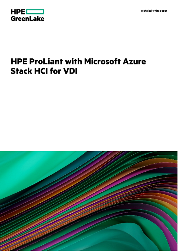 HPE ProLiant with Microsoft Azure Stack HCI for VDI thumbnail