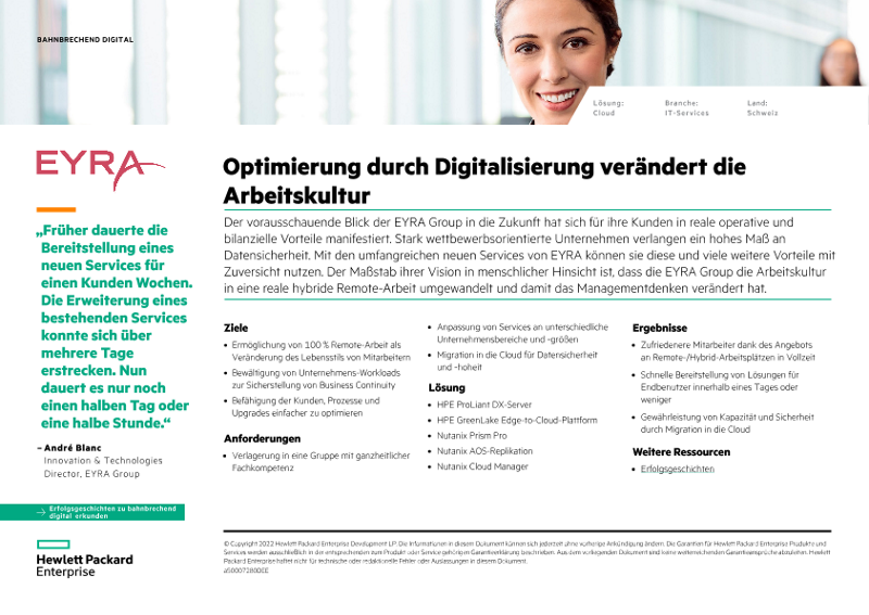 Optimierung durch Digitalisierung verändert die Arbeitskultur – EYRA Group thumbnail