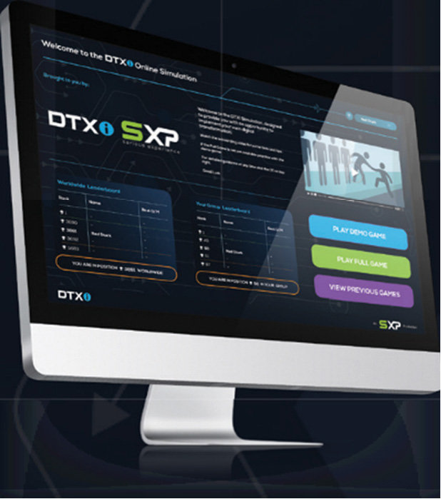 Screenshot from the Digital Transformation Simulation