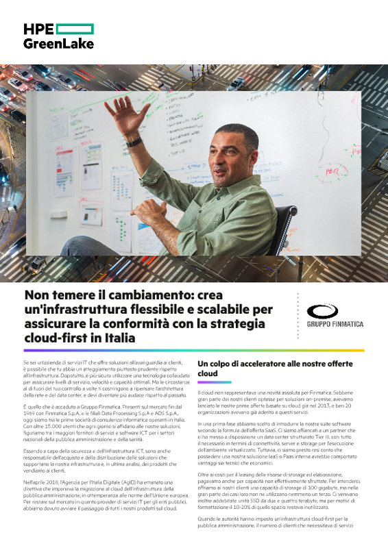 Non temere il cambiamento: crea un'infrastruttura flessibile e scalabile per assicurare la conformità con la strategia cloud-first in Italia thumbnail
