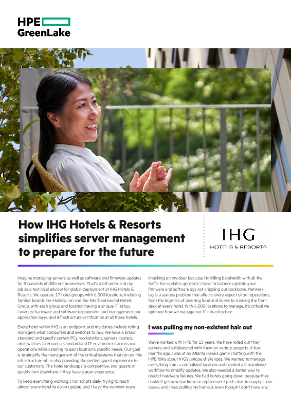 How IHG Hotels & Resorts simplifies server management to prepare for the future thumbnail