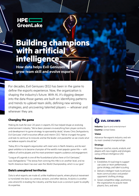 Building champions with artificial intelligence – Evil Geniuses (EG) thumbnail