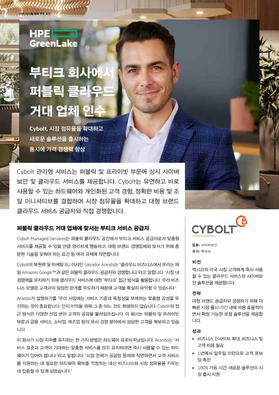 Cybolt, 부티크 회사가 퍼블릭 클라우드 거대 업체 인수 thumbnail