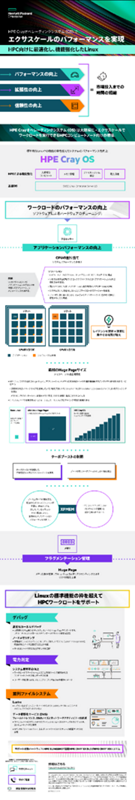 HPE Crayオペレーティングシステム (OS) でエクサスケールのパフォーマンスを実現 thumbnail