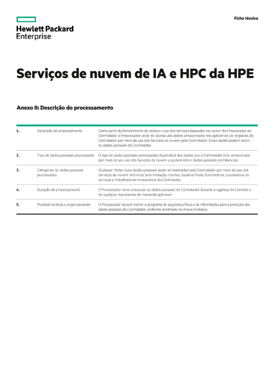 HPE Data Privacy and Security Agreement Schedule thumbnail