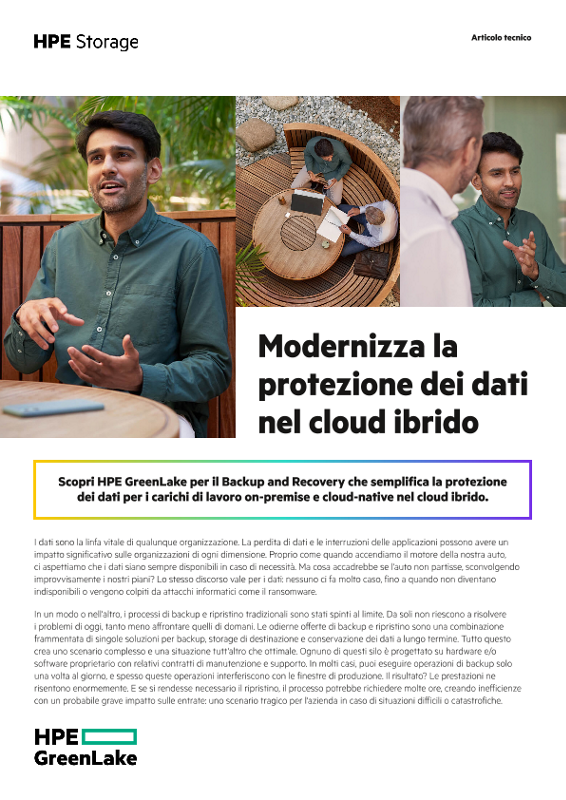 Modernizza la protezione dei dati nel cloud ibrido thumbnail