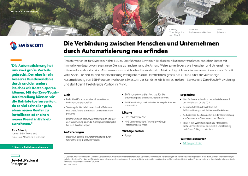 Die Verbindung von Menschen und Unternehmen durch Automatisierung neu erfinden - Swisscom thumbnail