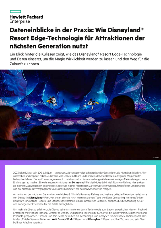 Dateneinblicke in der Praxis: Wie Disneyland® Resort Edge-Technologie für Attraktionen der nächsten Generation nutzt thumbnail