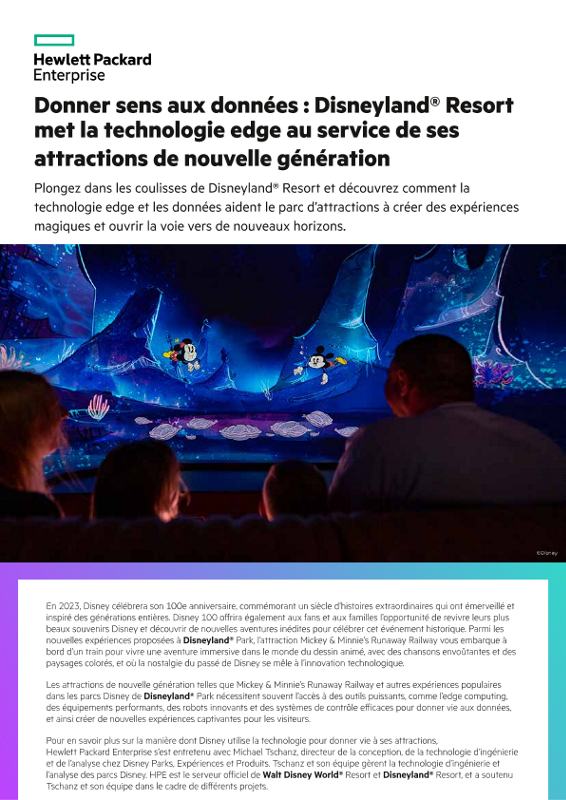 Donner sens aux données : Disneyland Resort met la technologie edge au service de ses attractions nouvelle génération thumbnail