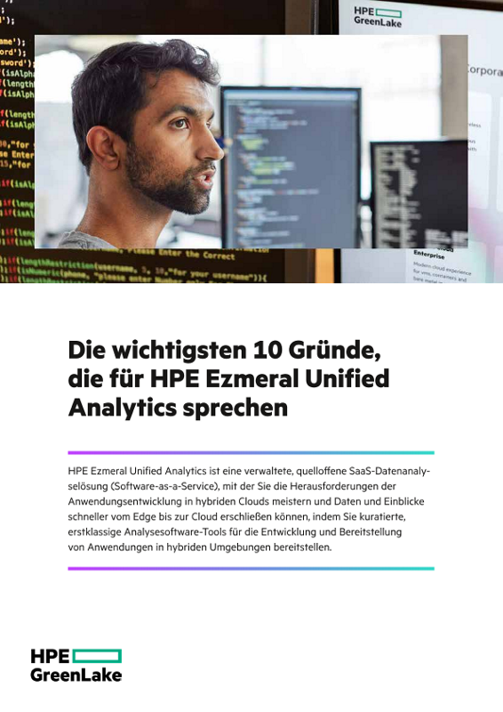 Die 10 wichtigsten Gründe, die für HPE Ezmeral Unified Analytics sprechen thumbnail