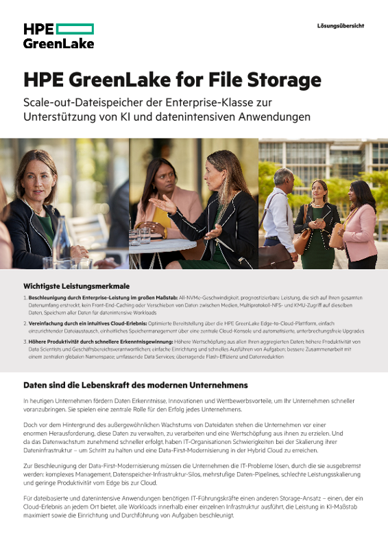 HPE GreenLake for File Storage thumbnail
