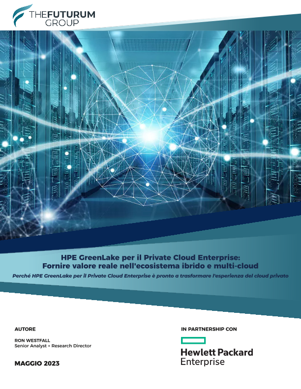 HPE GreenLake per il Private Cloud Enterprise: Fornire valore reale nell'ecosistema ibrido e multi-cloud thumbnail