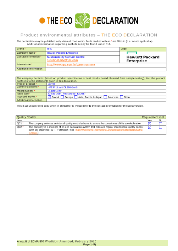 HPE ProLiant DL180 Gen9 thumbnail