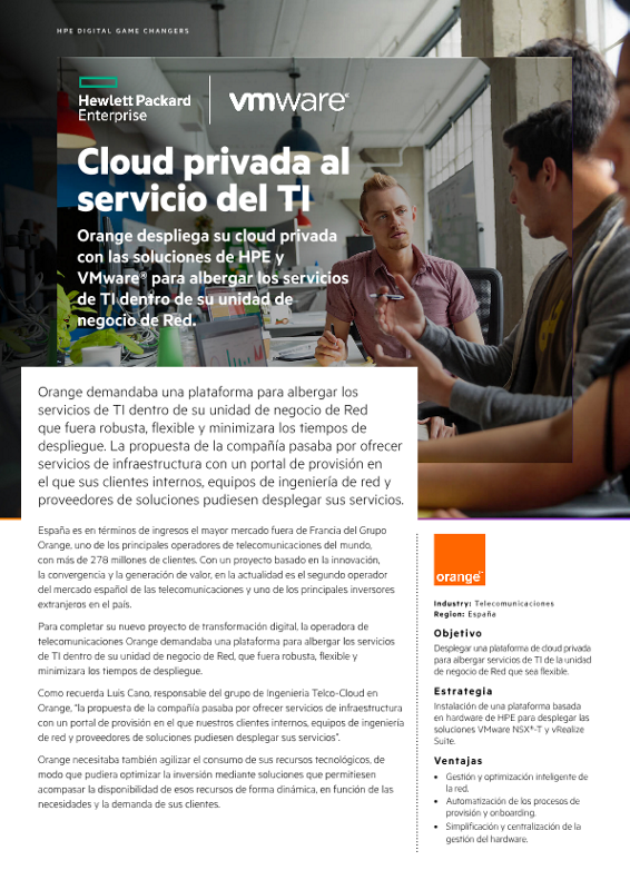 Cloud privada al servicio del TI Orange thumbnail
