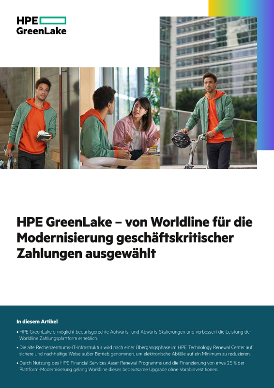 HPE GreenLake – von Worldline für die Modernisierung geschäftskritischer Zahlungen ausgewählt thumbnail