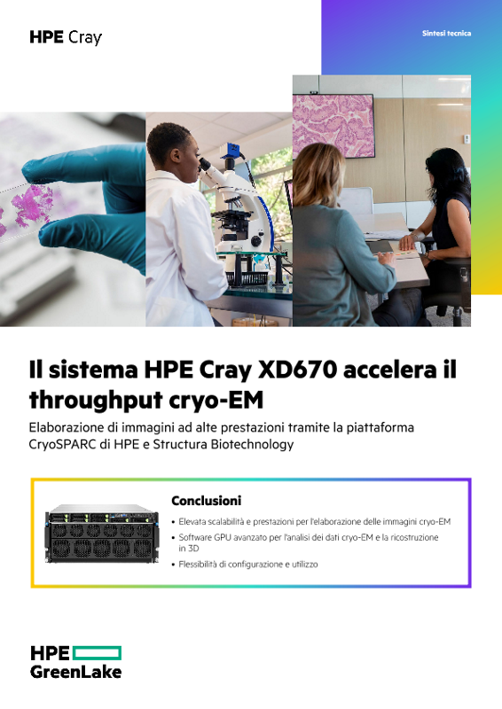 Il sistema HPE Cray XD670 accelera il throughput cryo-EM thumbnail