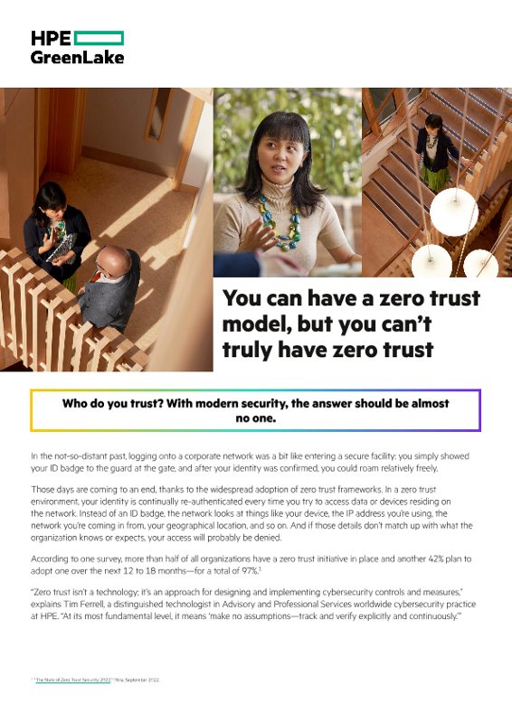 You can have a zero trust model, but you can’t truly have zero trust thumbnail