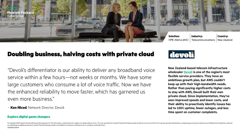 Doubling business, halving costs with private cloud – Devoli thumbnail