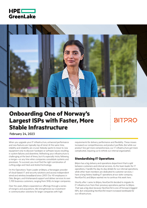 Onboarding One of Norway’s Largest ISPs with Faster, More Stable Infrastructure thumbnail