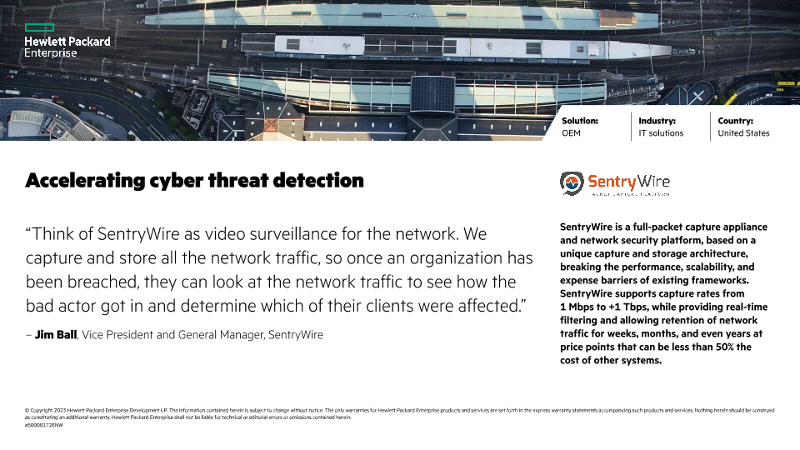 Accelerating cyber threat detection – SentryWire thumbnail