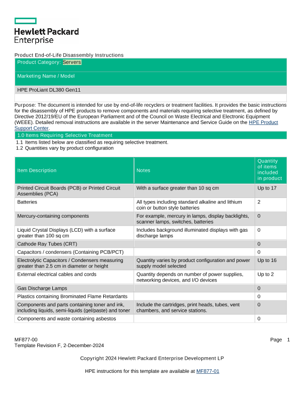 HPE ProLiant DL380 Gen11 thumbnail