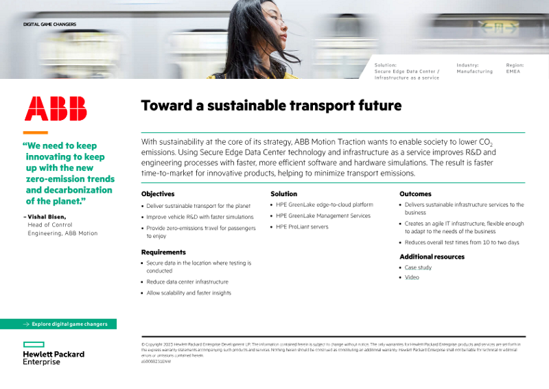 Toward a sustainable transport future – ABB Motion thumbnail