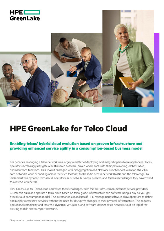 HPE GreenLake For Telco Cloud