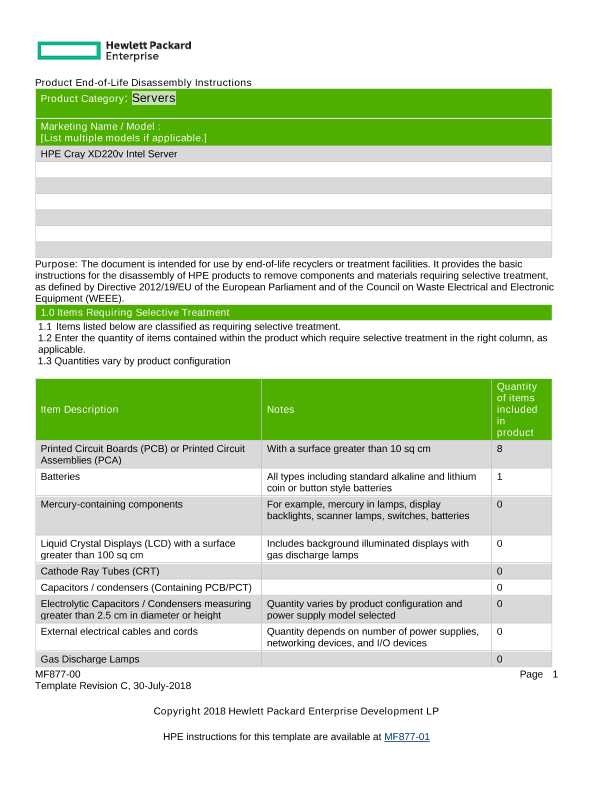 HPE Cray XD220v Gen11 server