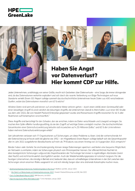 Haben Sie Angst vor Datenverlust? Hier kommt CDP zur Hilfe. thumbnail
